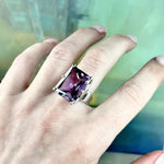 Large Purple Gemstone Ring