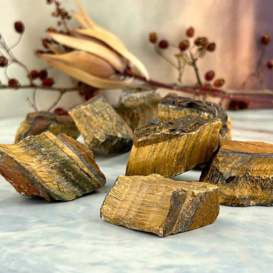 Golden Tiger's Eye Raw Pieces