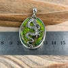Green Crystal With Dragon Pendant