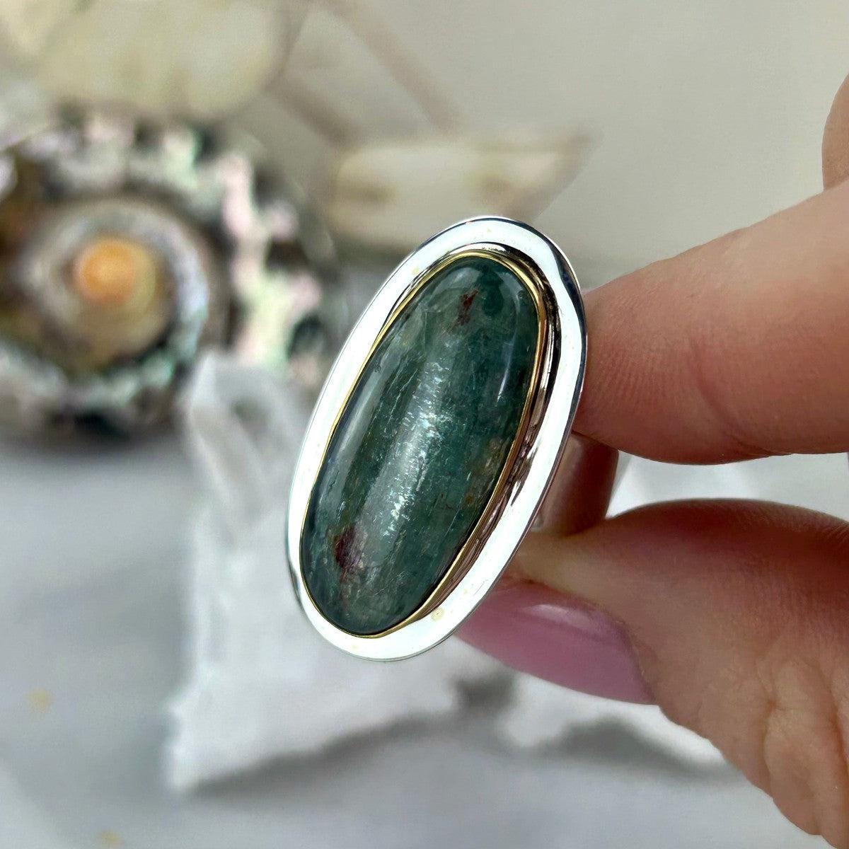Multi Coloured Kyanite Ring