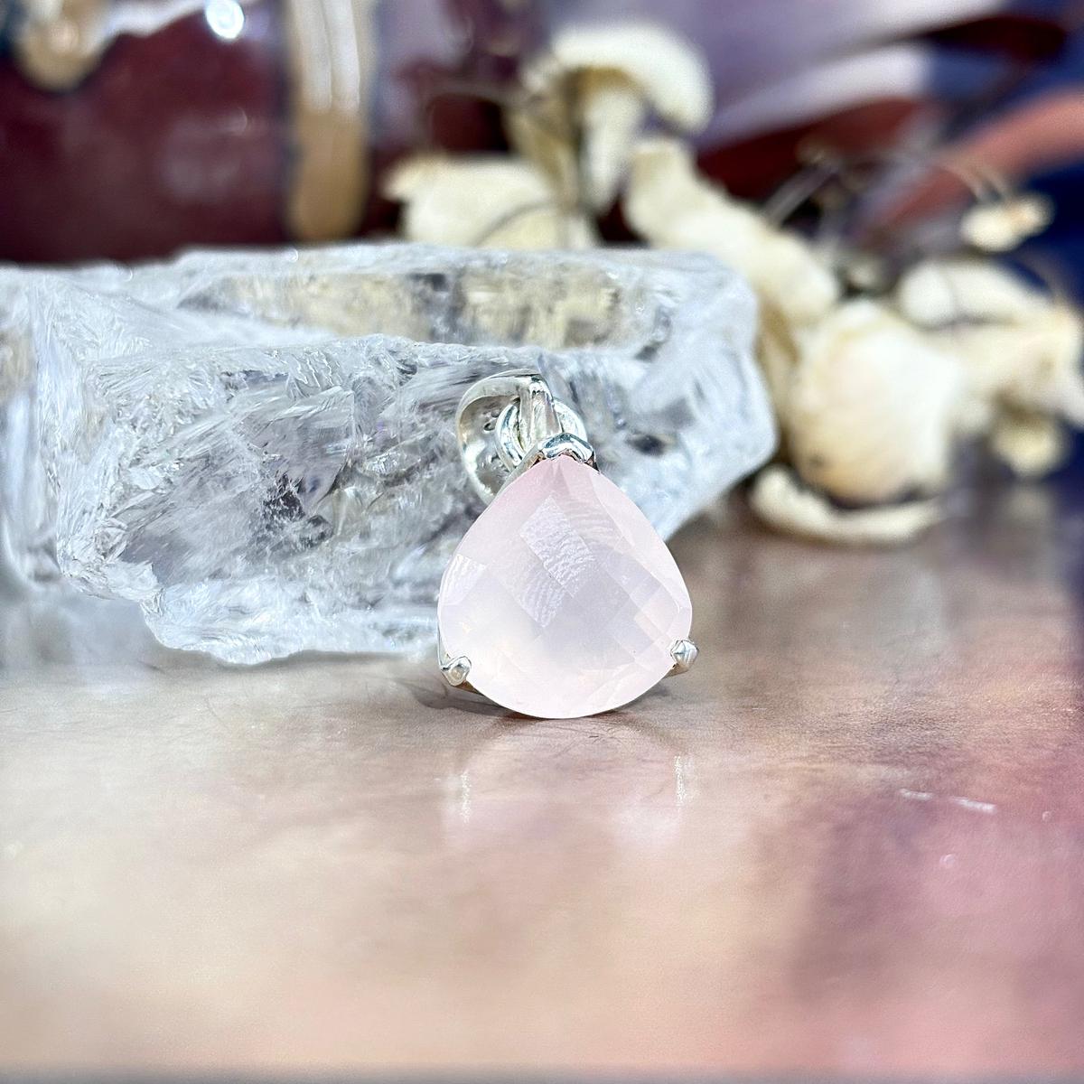 Pale Pink Crystal Pendant
