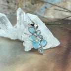 Unique Design Blue Topaz Pendant