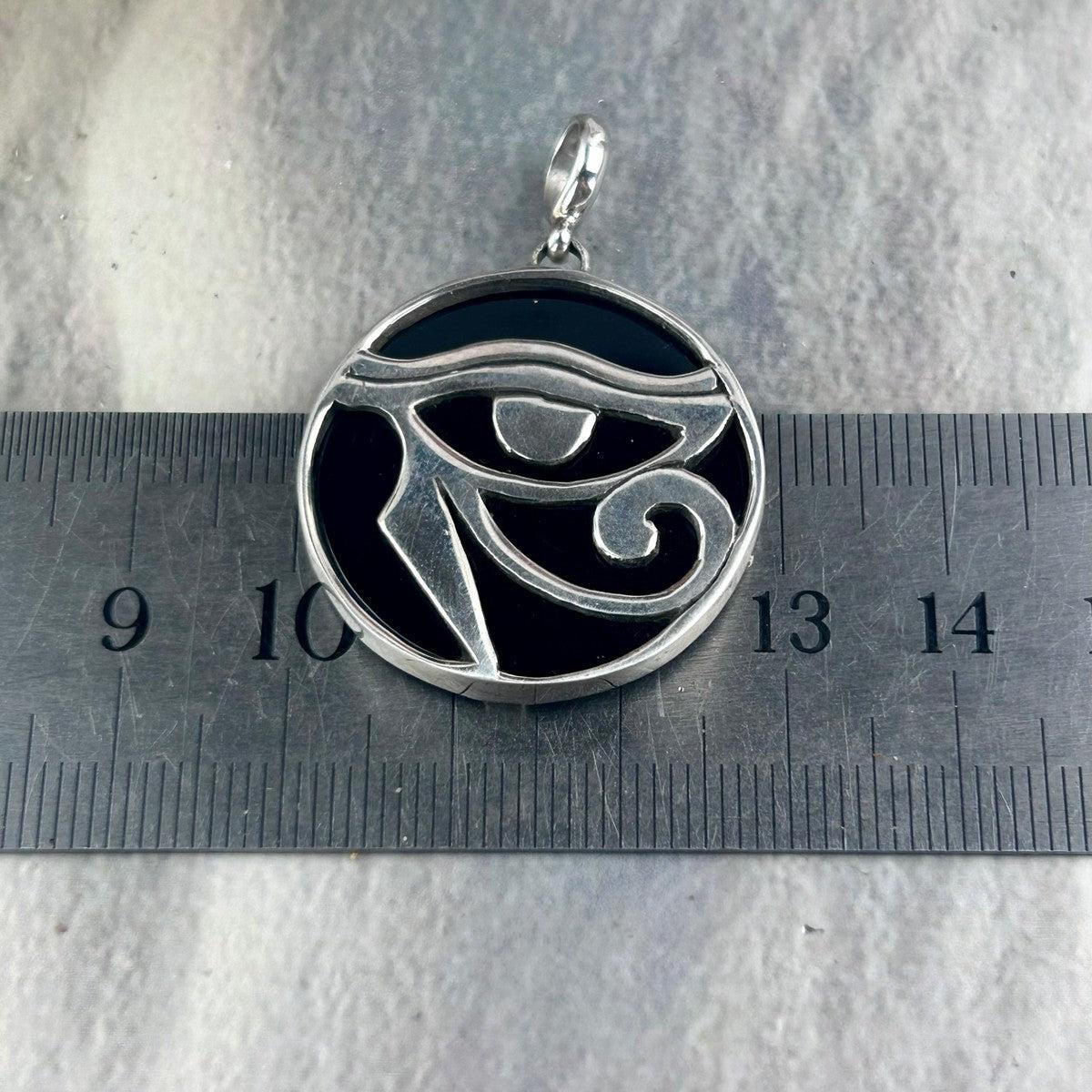 Black Onyx Eye Of Horus Pendant