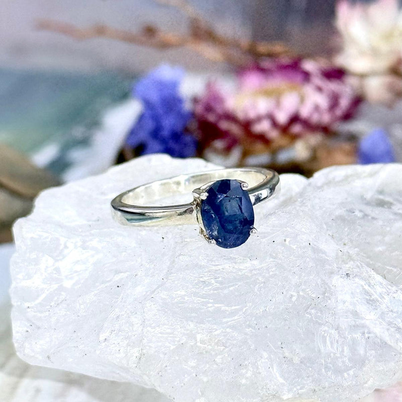 Sapphire Gemstone Silver Ring
