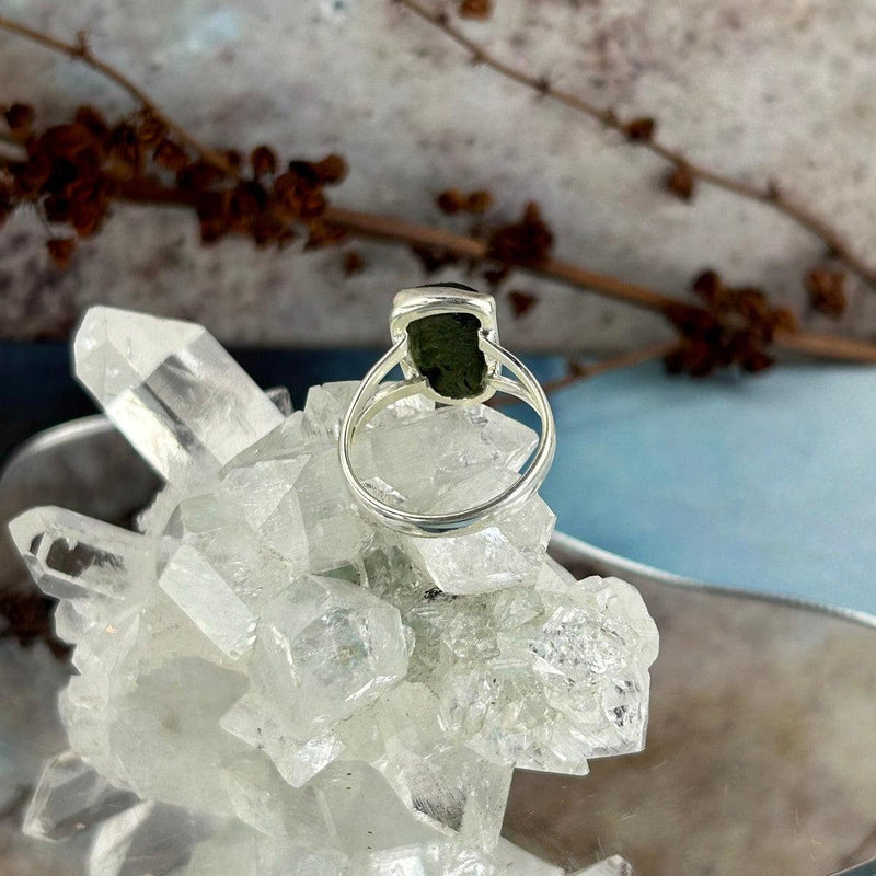 Certified Moldavite Ring