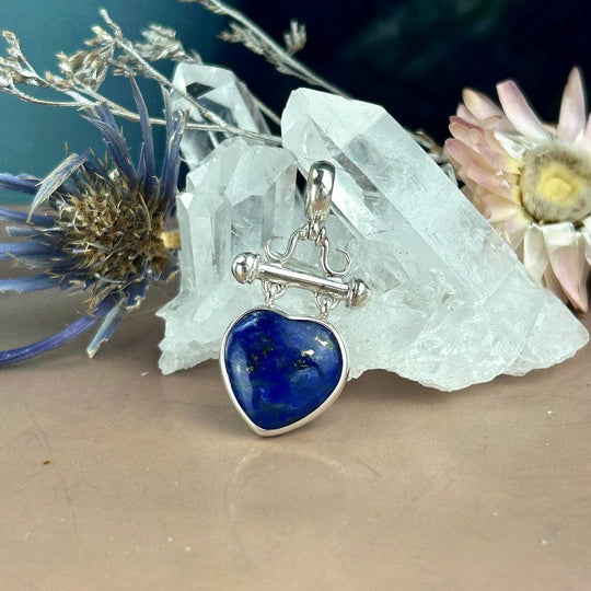 Lapis Lazuli Petite Heart Ornate Pendant