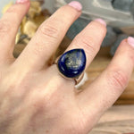Pear Shape Lapis Lazuli Ring