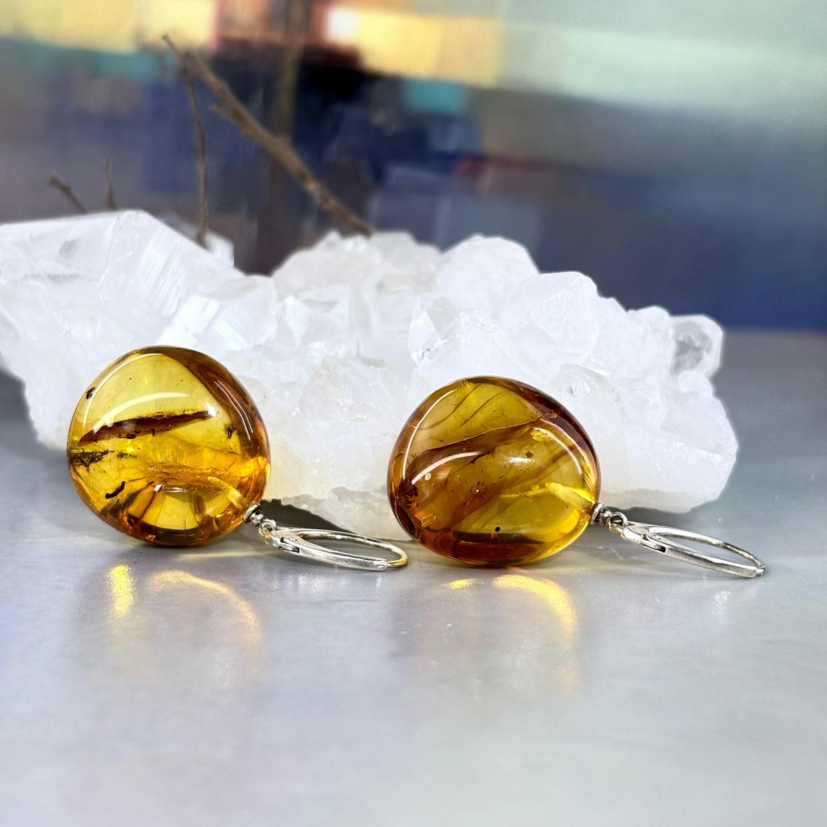 Baltic Cognac Amber Earrings