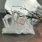 Rose Quartz Diamond Cut Ring