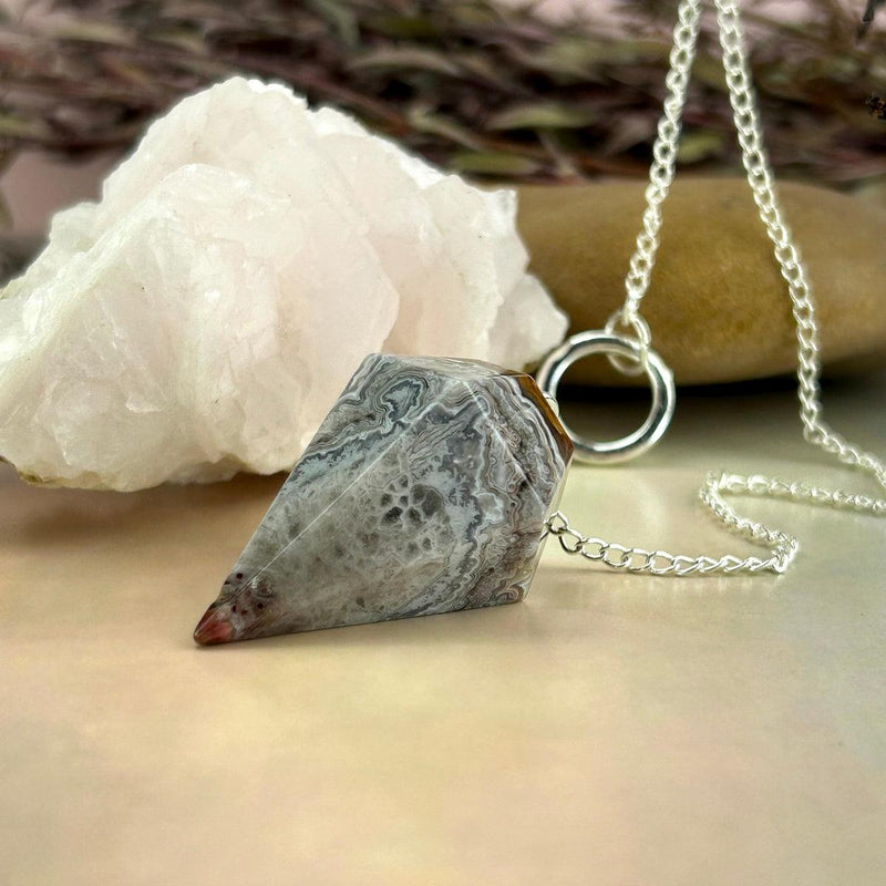 Agate Sterling Silver Pendulum