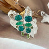Mixed Green Crystal Earrings