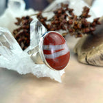 Red And White Stone Ring
