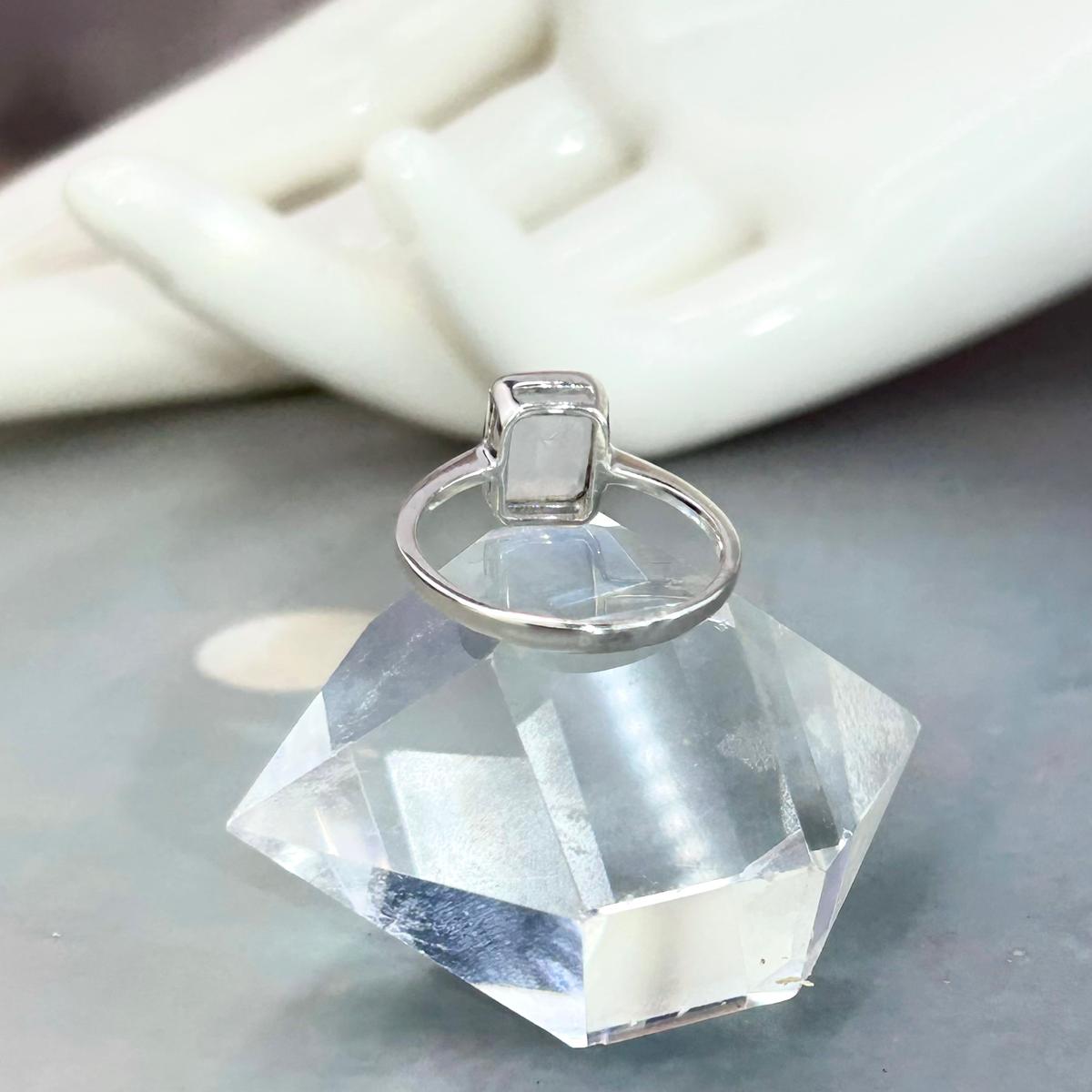 Assorted Gemstone Emerald Cut Ring