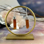 Orange Kyanite 925 Silver Earrings