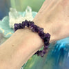 Dark Purple Rough Crystal Jewellery