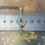Gold And Silver Topaz Pendant