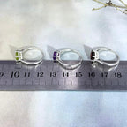 Assorted Gemstone Brilliant Cut Ring