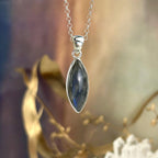 Labradorite Pointed Oval Pendant
