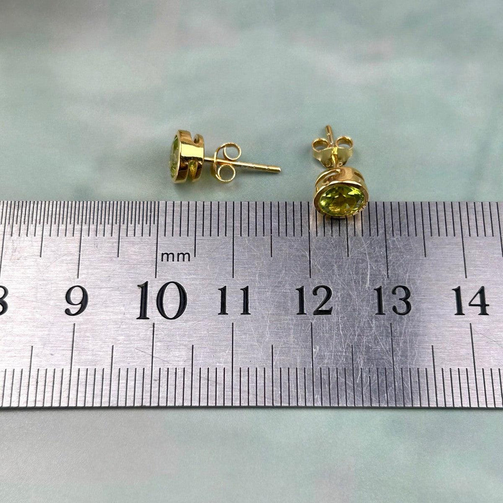 Peridot Gold Earrings