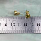 Peridot Gold Earrings