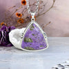 Purpurite Assorted Shape Large Ornate Pendants