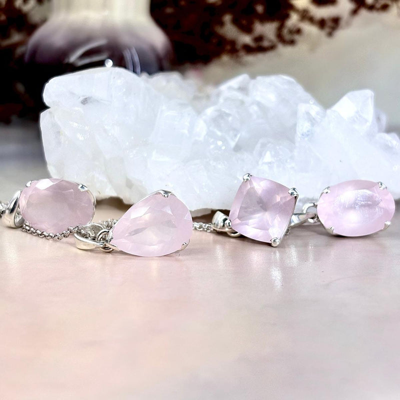 Real Rose Quartz Pendant