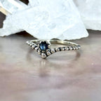 Sapphire Sterling Silver Ring
