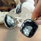 Black And Silver Crystal Pendant