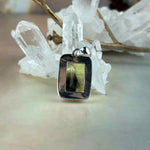 Smokey Lemon Quartz with Phantom inclusions Rectangle Ornate Pendants