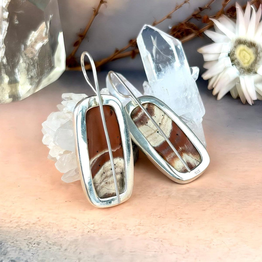 Patterned Crystal Earrings