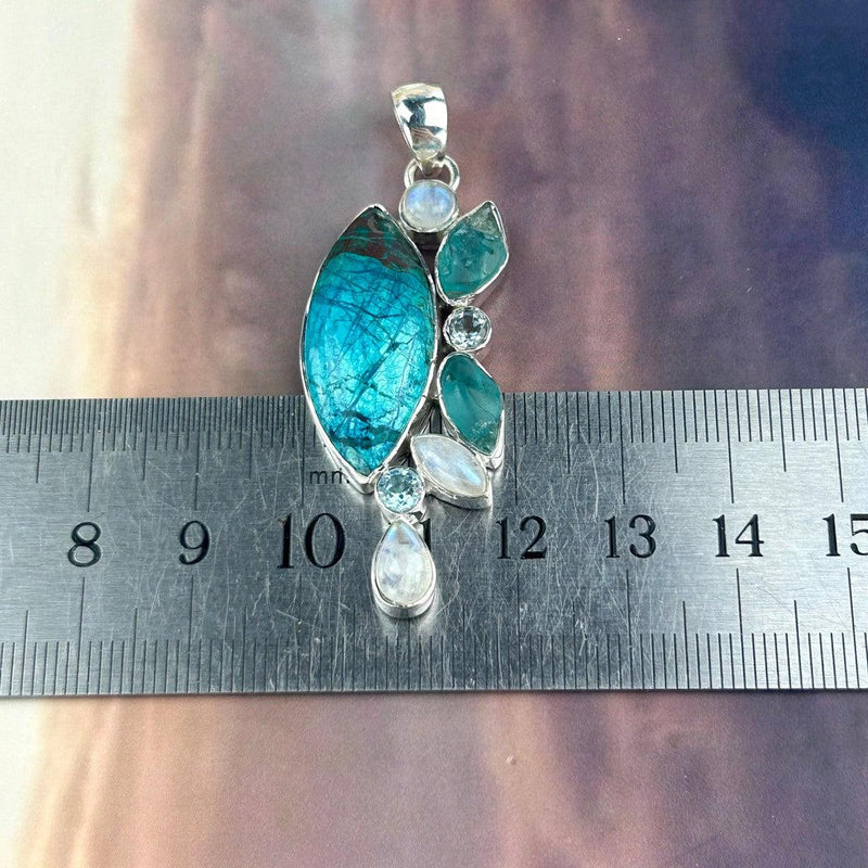 Blue And Green Crystal Pendant