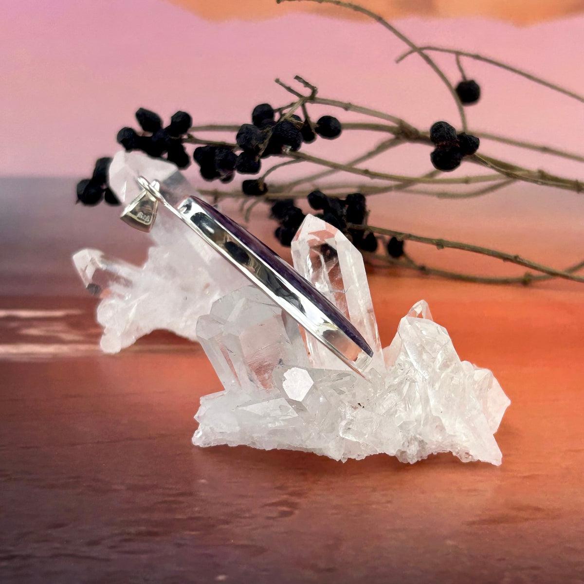 Dark Purple Crystal Pendant