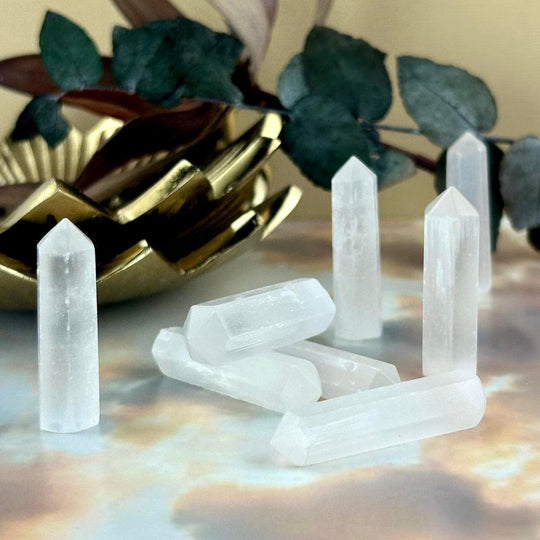 Selenite Small Crystal Points