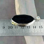 Black Tourmaline Raw Assorted Shape Pendants