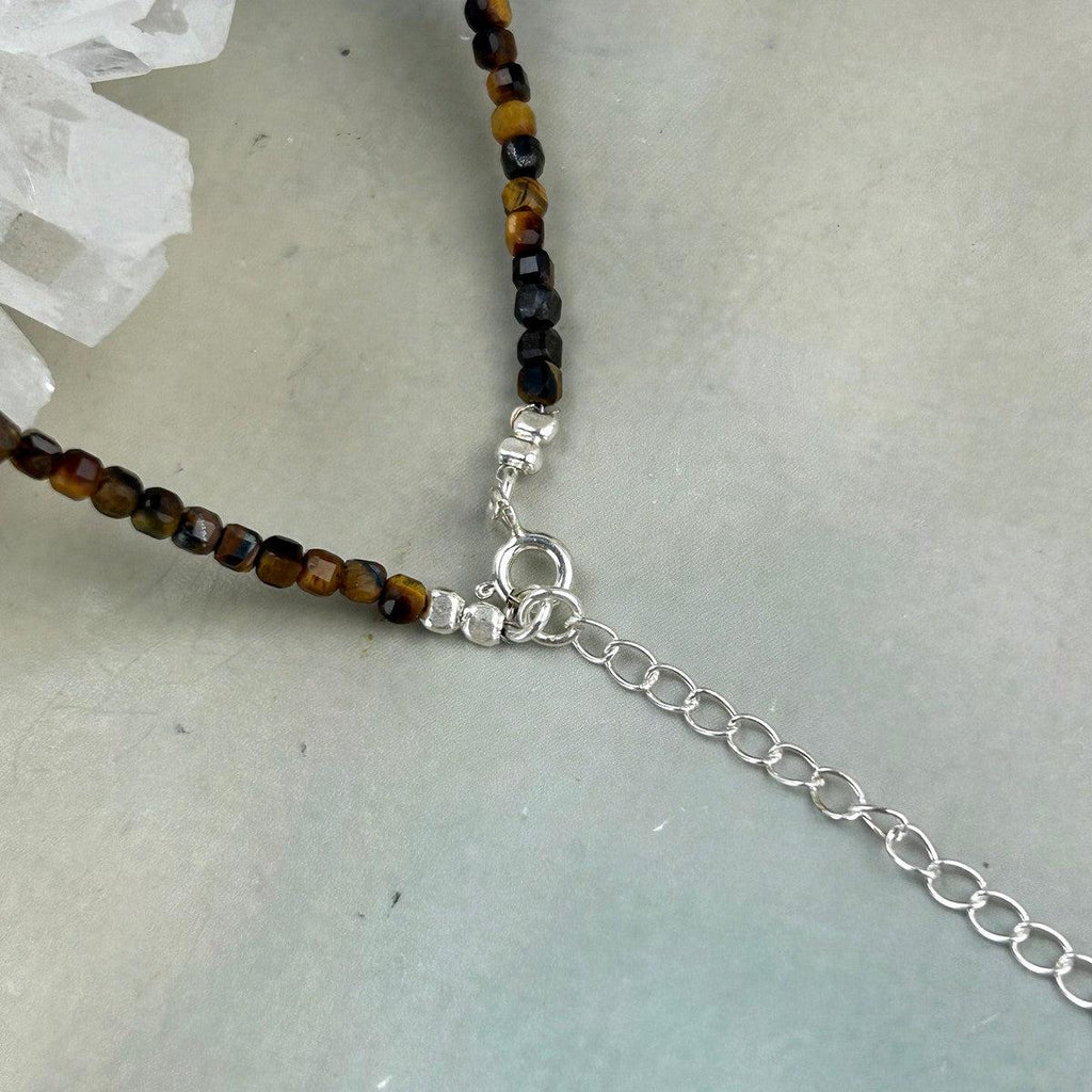 Tiger's Eye Sterling Silver Beads