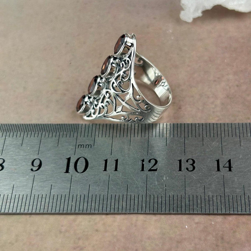 Four Stone Garnet Ring