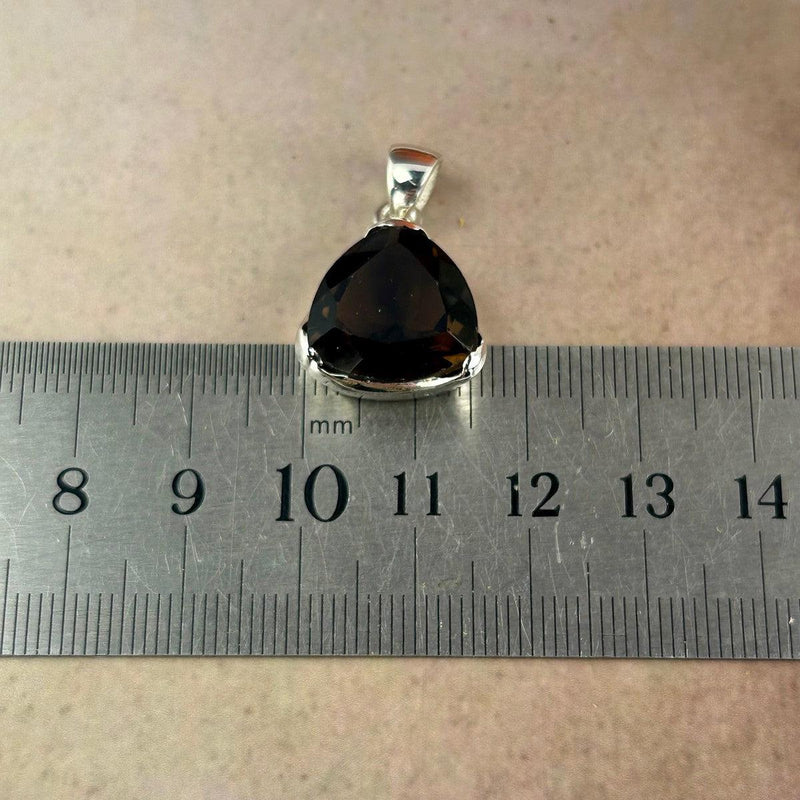 Brown Faceted Gemstone Pendant