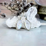 Rainbow Moonstone Drop Earrings