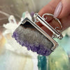 Amethyst Crystal Point Cluster Pendant