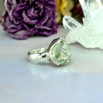 Green Amethyst Evening Ring