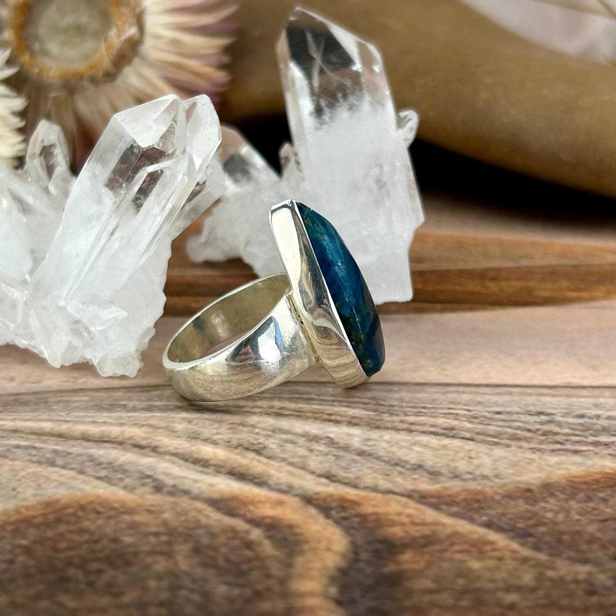 Sterling Silver Apatite Ring