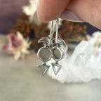 Crescent Moon Crystal Earrings
