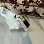 Smokey Lemon Quartz with Phantom Inclusions Rectangle Ornate Pendants