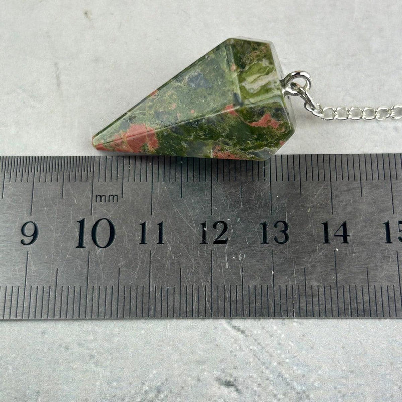 Watermelon Coloured Crystal Pendulum