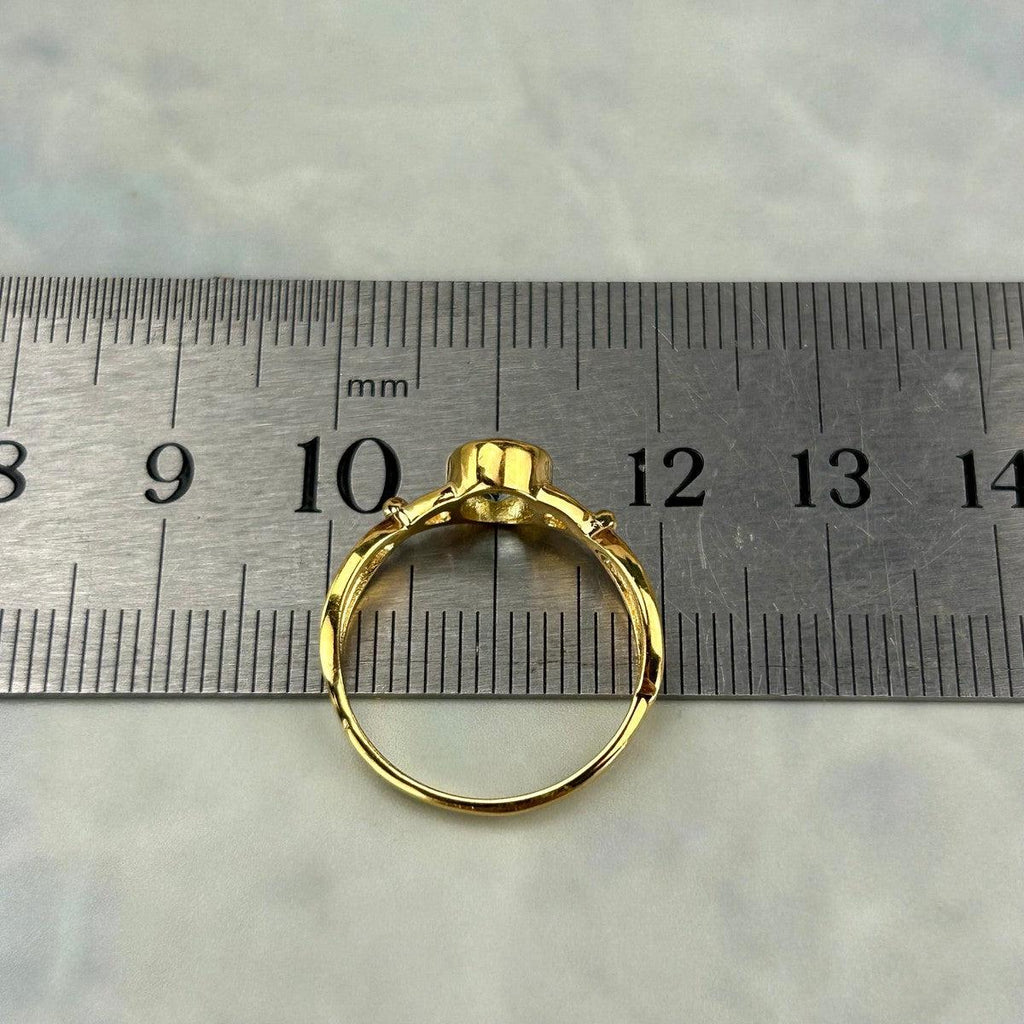 Oval Cut Blue Topaz Ring