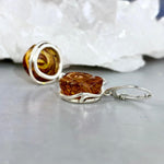Flower Design Silver Earrings