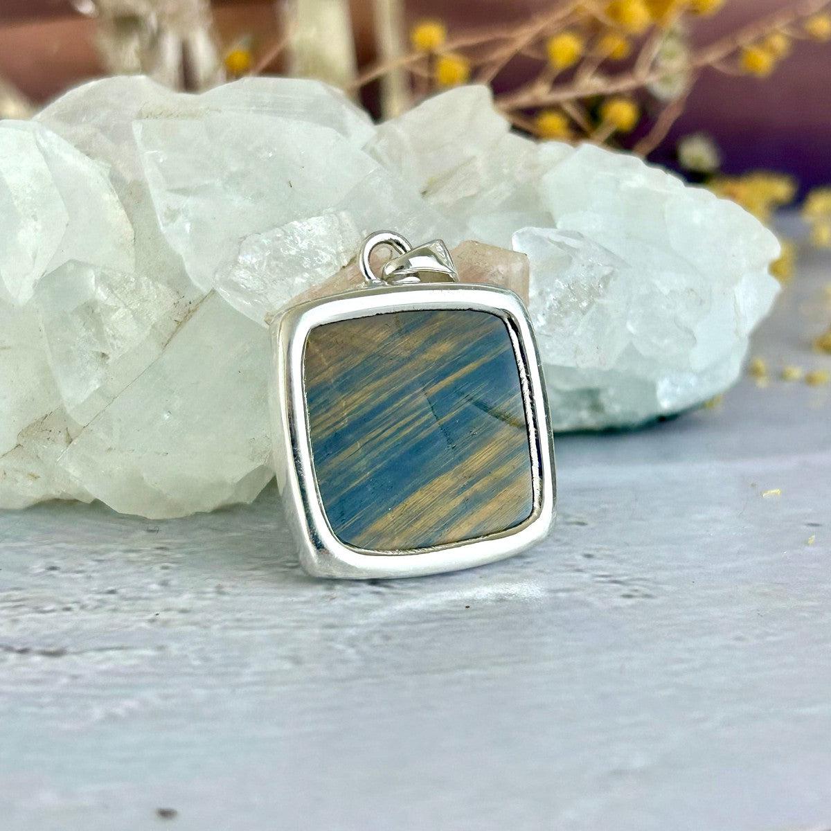 Hawk's Eye Crystal Pendant