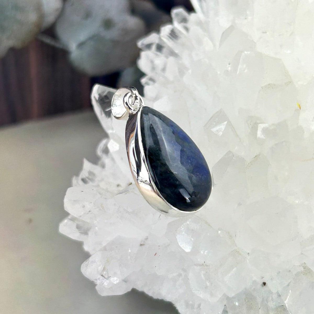Vibrant Blue Labradorite Pendant