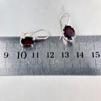 Oval Cut Gemstone Earrings