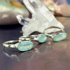 Pale Green Crystal Ring